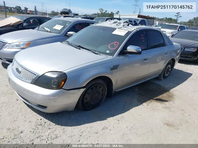 2007 Ford Five Hundred Limited VIN: 1FAHP25117G145762 Lot: 41884378