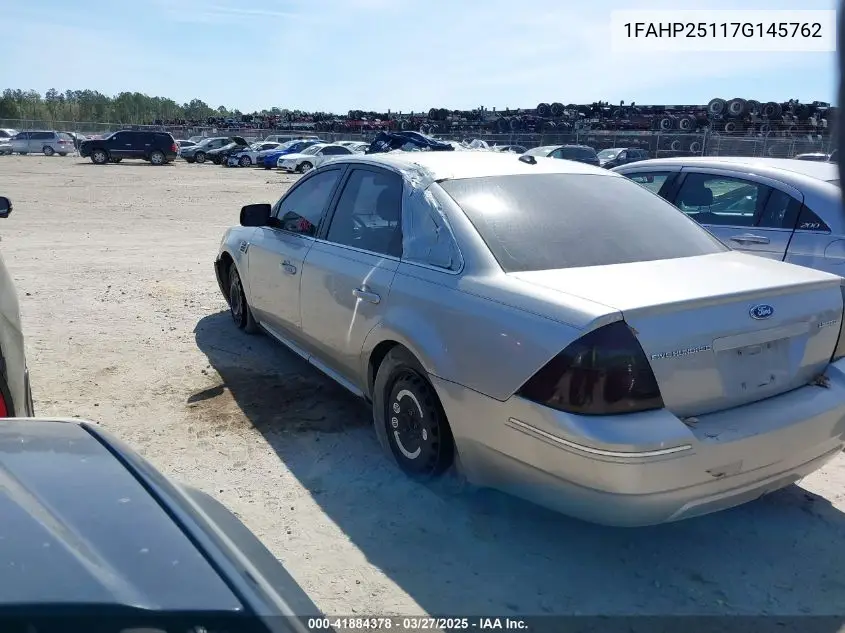 2007 Ford Five Hundred Limited VIN: 1FAHP25117G145762 Lot: 41884378