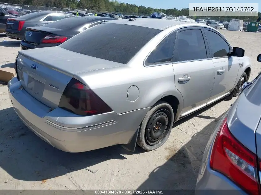 2007 Ford Five Hundred Limited VIN: 1FAHP25117G145762 Lot: 41884378