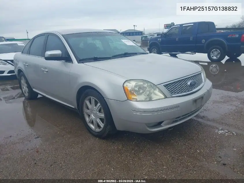 2007 Ford Five Hundred Limited VIN: 1FAHP25157G138832 Lot: 41902963
