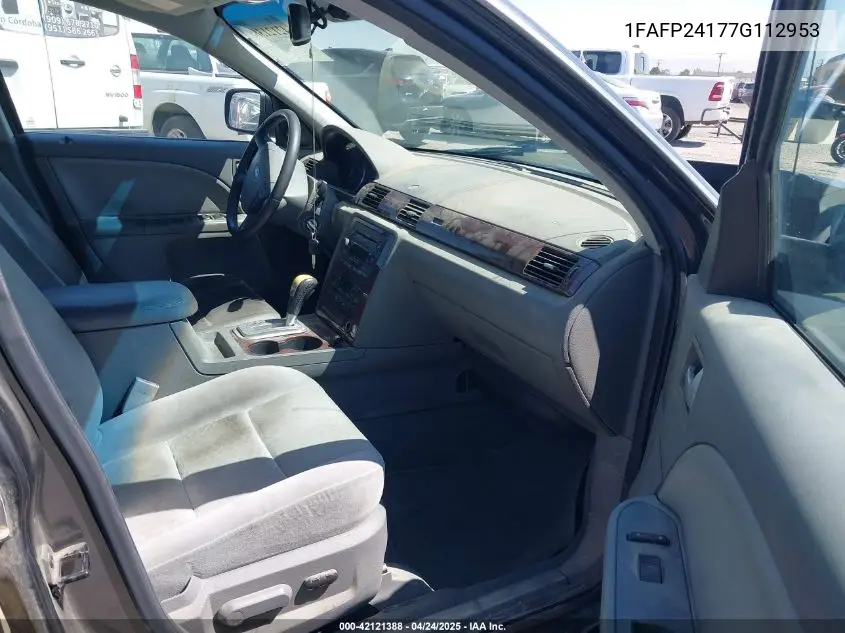 2007 Ford Five Hundred Sel VIN: 1FAFP24177G112953 Lot: 42121388