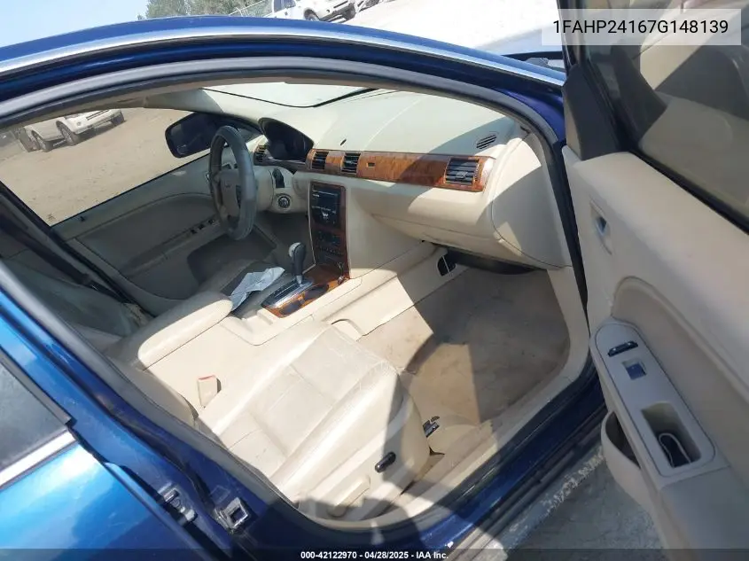 2007 Ford Five Hundred Sel VIN: 1FAHP24167G148139 Lot: 42122970