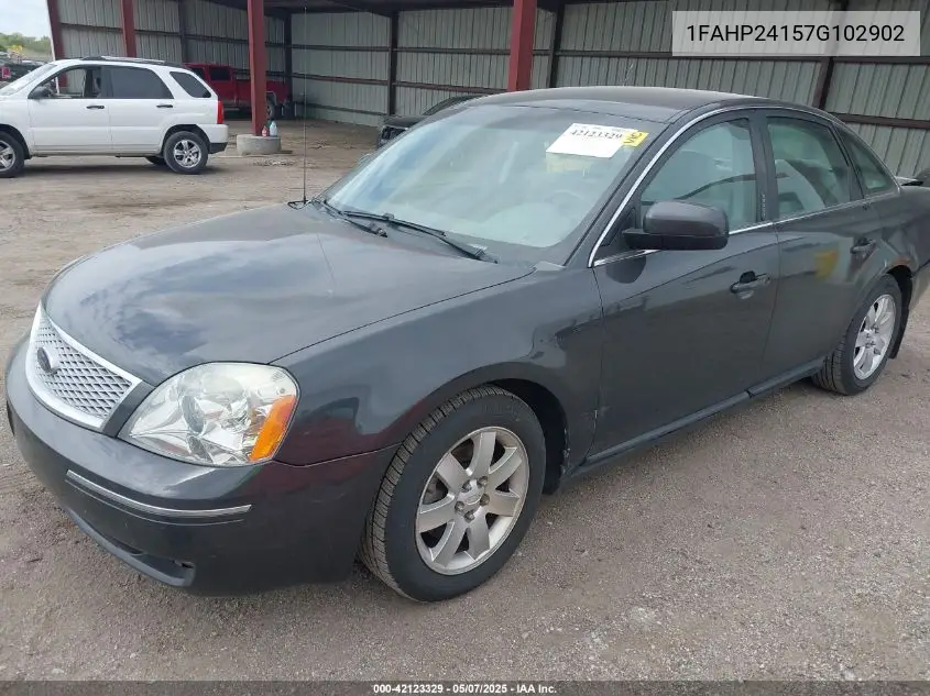 2007 Ford Five Hundred Sel VIN: 1FAHP24157G102902 Lot: 42123329