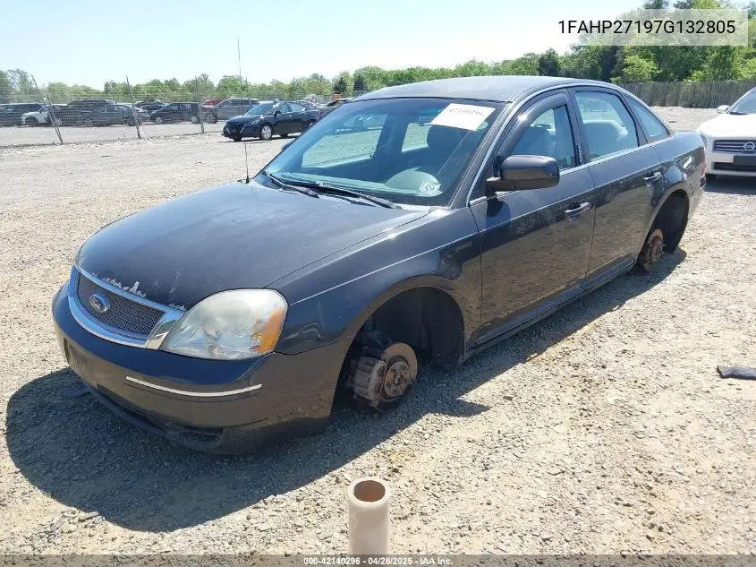 2007 Ford Five Hundred Sel VIN: 1FAHP27197G132805 Lot: 42140296