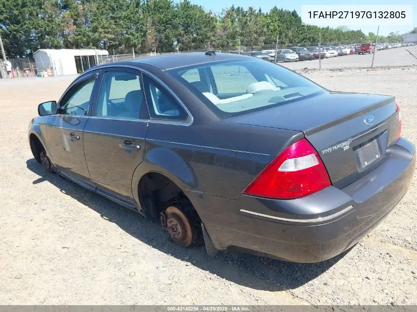 2007 Ford Five Hundred Sel VIN: 1FAHP27197G132805 Lot: 42140296