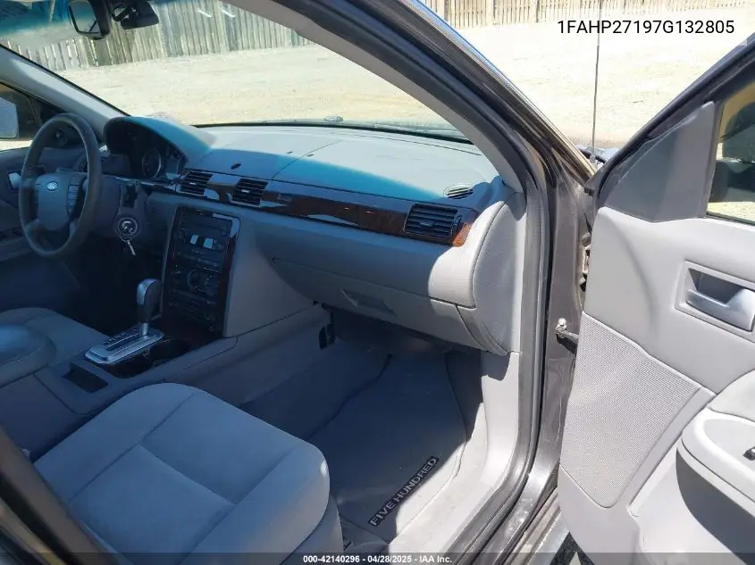 2007 Ford Five Hundred Sel VIN: 1FAHP27197G132805 Lot: 42140296