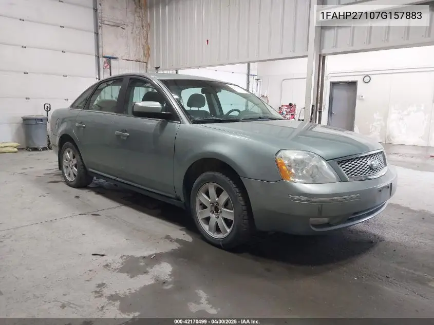 2007 Ford Five Hundred Sel VIN: 1FAHP27107G157883 Lot: 42170499