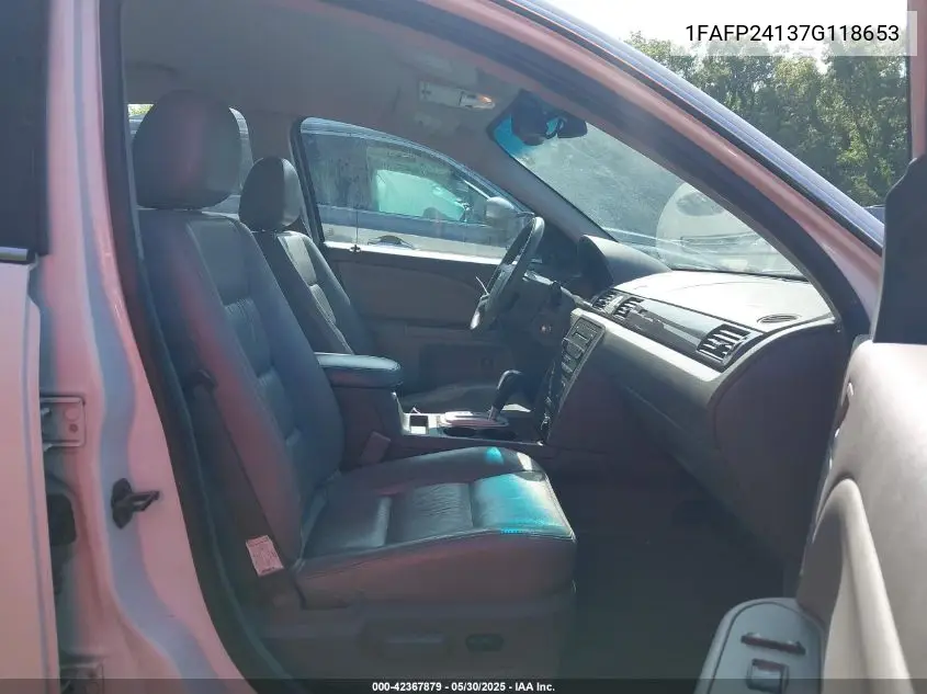 2007 Ford Five Hundred Sel VIN: 1FAFP24137G118653 Lot: 42367879