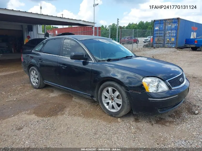 2007 Ford Five Hundred Sel VIN: 1FAHP24177G131124 Lot: 42382307