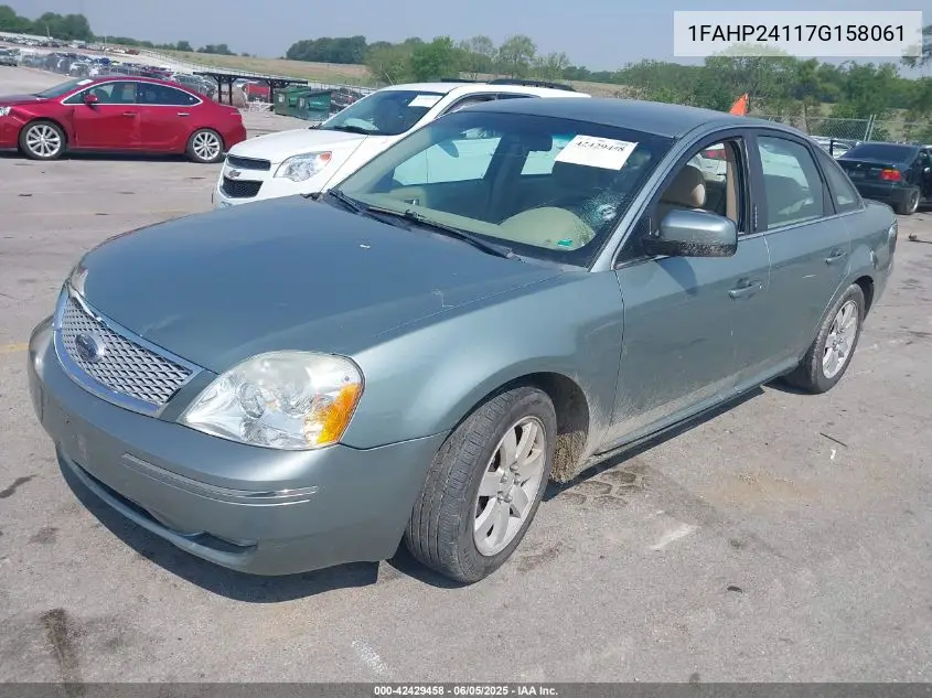 2007 Ford Five Hundred Sel VIN: 1FAHP24117G158061 Lot: 42429458