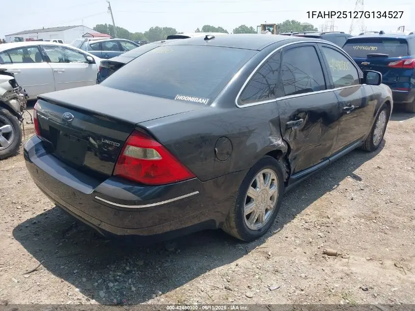 2007 Ford Five Hundred Limited VIN: 1FAHP25127G134527 Lot: 42480300