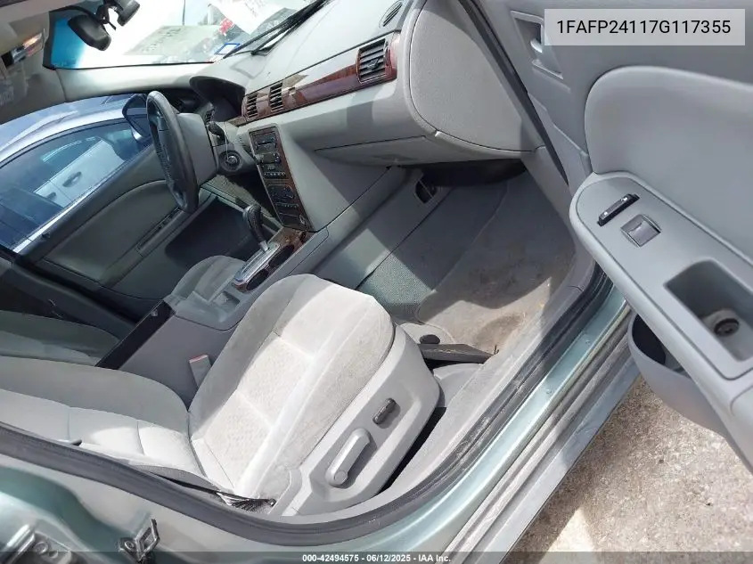 2007 Ford Five Hundred Sel VIN: 1FAFP24117G117355 Lot: 42494575