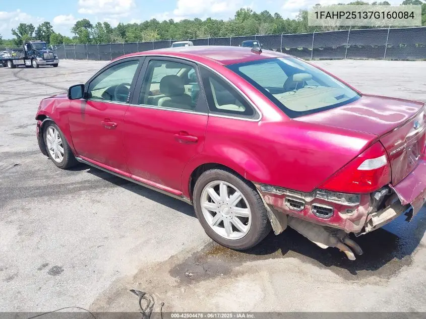 2007 Ford Five Hundred Limited VIN: 1FAHP25137G160084 Lot: 42504476