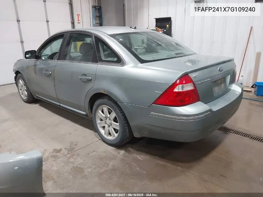 2007 Ford Five Hundred Sel VIN: 1FAFP241X7G109240 Lot: 42512437