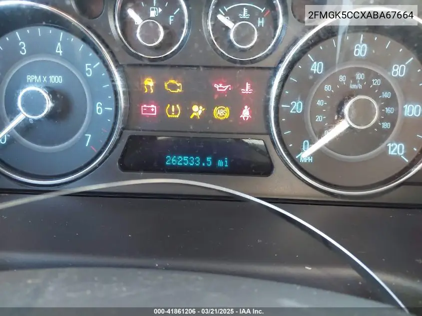 2010 Ford Flex Sel VIN: 2FMGK5CCXABA67664 Lot: 41861206