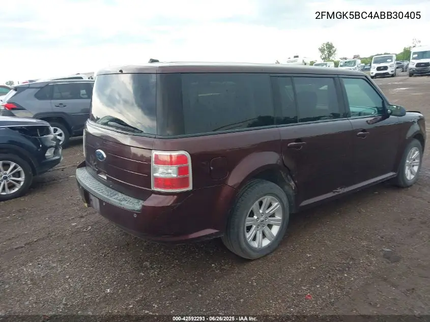 2010 Ford Flex Se VIN: 2FMGK5BC4ABB30405 Lot: 42592293