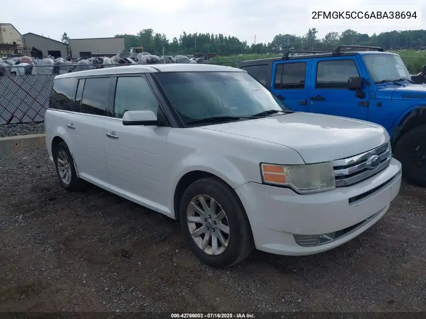 2010 Ford Flex Sel VIN: 2FMGK5CC6ABA38694 Lot: 42766003