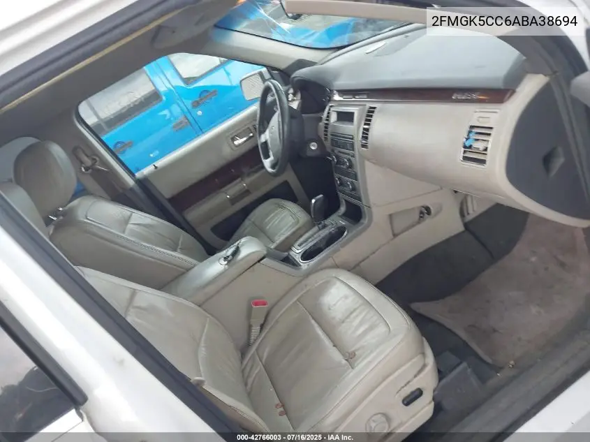 2010 Ford Flex Sel VIN: 2FMGK5CC6ABA38694 Lot: 42766003