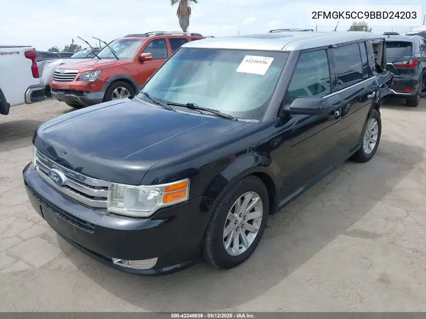 2FMGK5CC9BBD24203 2011 Ford Flex Sel