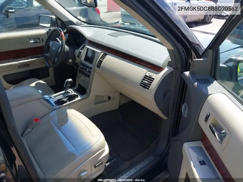 2011 Ford Flex Limited VIN: 2FMGK5DC8BBD20562 Lot: 42595292