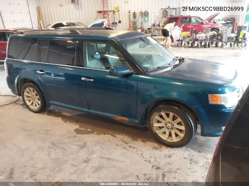 2011 Ford Flex Sel VIN: 2FMGK5CC9BBD26999 Lot: 42600553