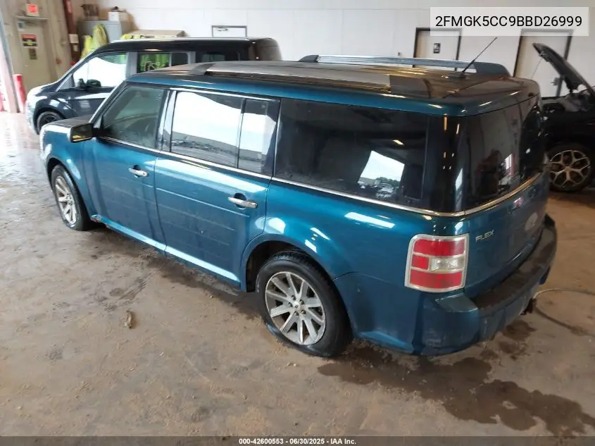 2011 Ford Flex Sel VIN: 2FMGK5CC9BBD26999 Lot: 42600553