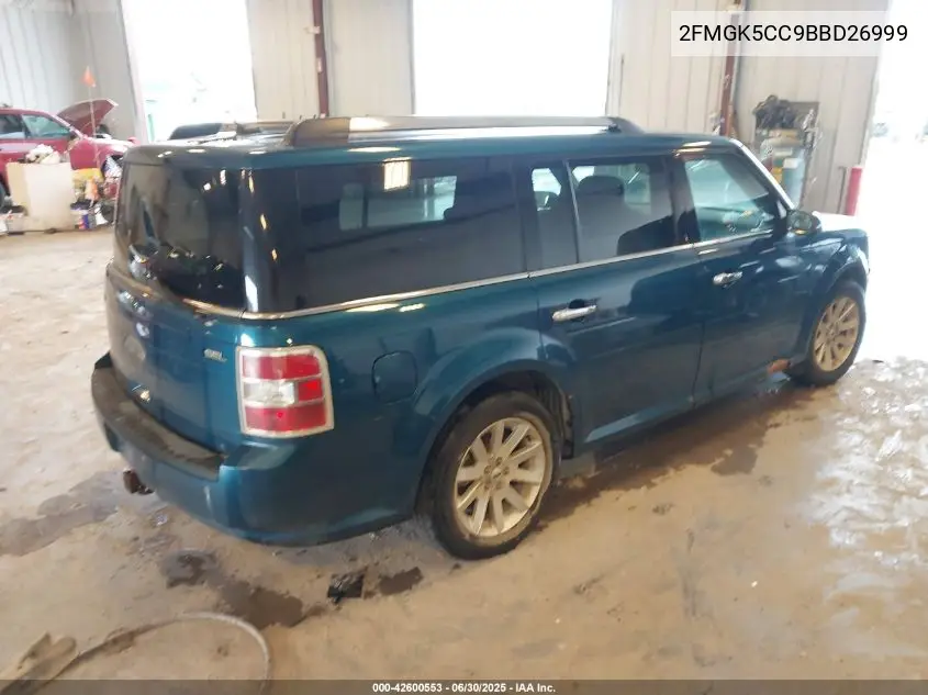 2011 Ford Flex Sel VIN: 2FMGK5CC9BBD26999 Lot: 42600553