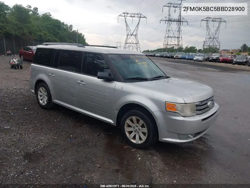 2011 Ford Flex Se VIN: 2FMGK5BC5BBD28900 Lot: 42631971