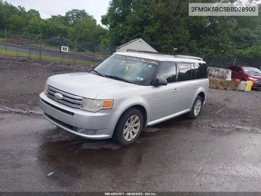 2011 Ford Flex Se VIN: 2FMGK5BC5BBD28900 Lot: 42631971