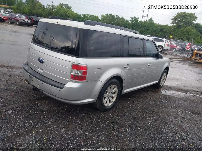 2011 Ford Flex Se VIN: 2FMGK5BC5BBD28900 Lot: 42631971