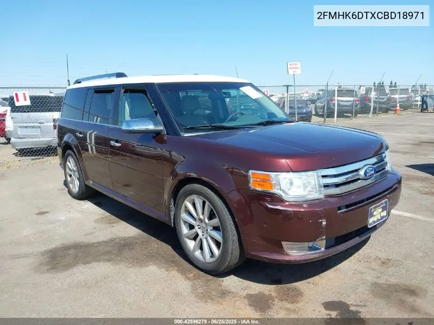 2012 Ford Flex Limited VIN: 2FMHK6DTXCBD18971 Lot: 42596279