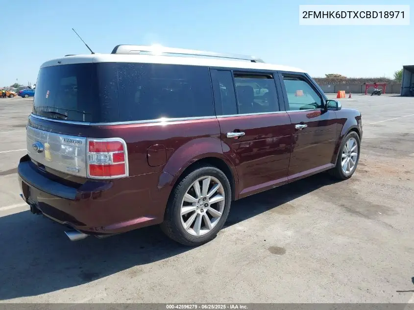 2012 Ford Flex Limited VIN: 2FMHK6DTXCBD18971 Lot: 42596279