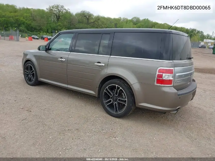 2013 Ford Flex Limited VIN: 2FMHK6DT8DBD00065 Lot: 42248360