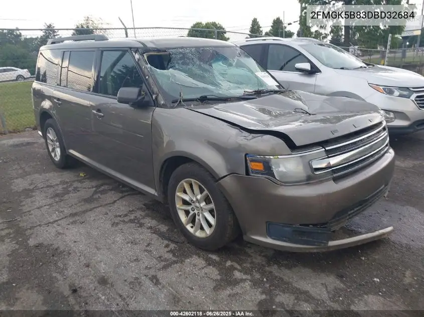 2013 Ford Flex Se VIN: 2FMGK5B83DBD32684 Lot: 42602118