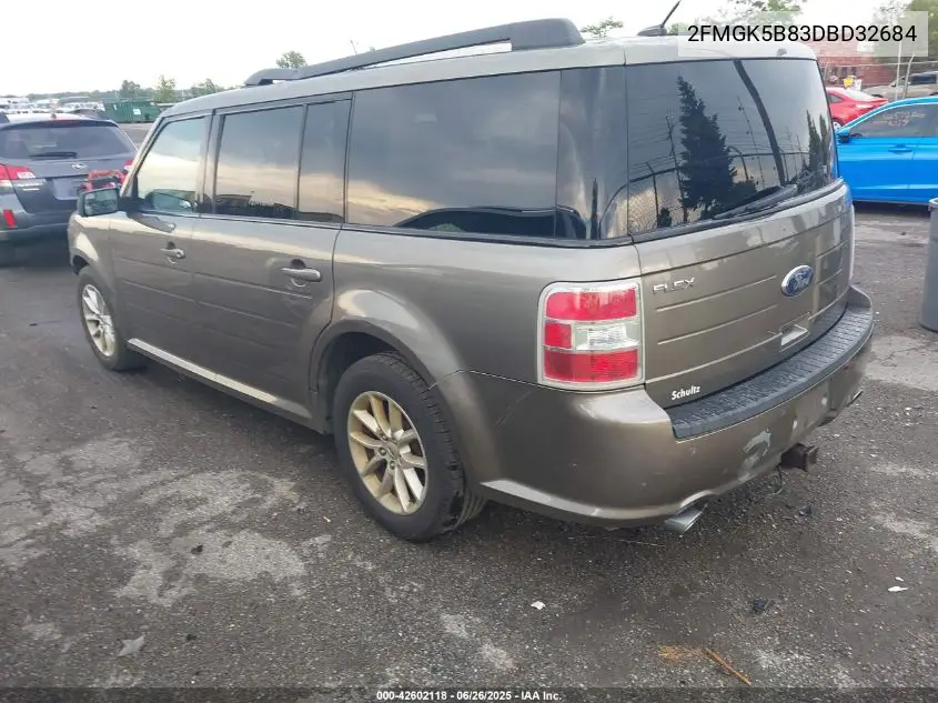 2013 Ford Flex Se VIN: 2FMGK5B83DBD32684 Lot: 42602118