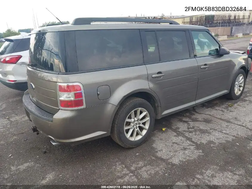 2013 Ford Flex Se VIN: 2FMGK5B83DBD32684 Lot: 42602118