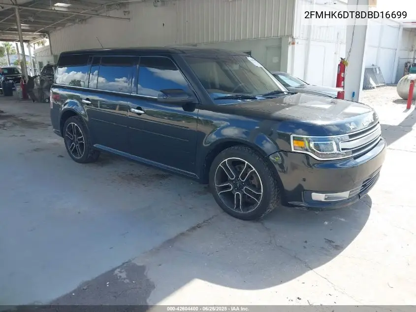 2013 Ford Flex Limited VIN: 2FMHK6DT8DBD16699 Lot: 42604400
