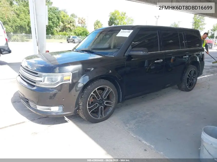2013 Ford Flex Limited VIN: 2FMHK6DT8DBD16699 Lot: 42604400