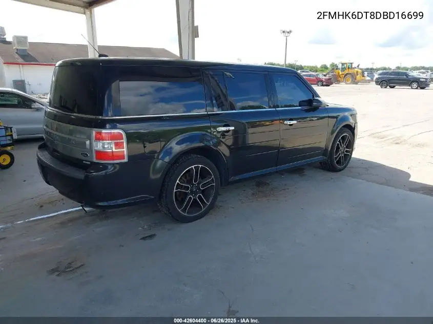 2013 Ford Flex Limited VIN: 2FMHK6DT8DBD16699 Lot: 42604400