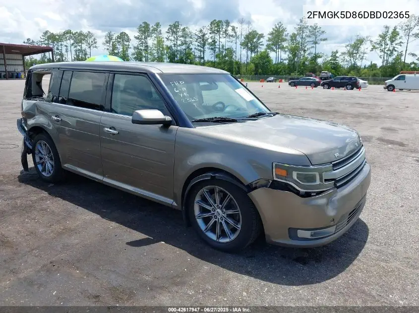2013 Ford Flex Limited VIN: 2FMGK5D86DBD02365 Lot: 42617947