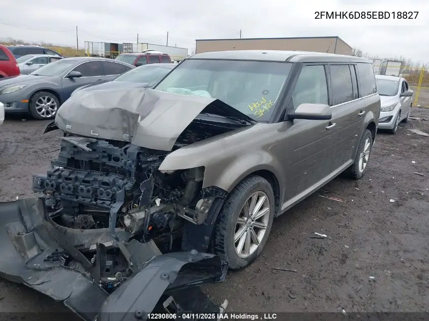 2014 Ford Flex Limited VIN: 2FMHK6D85EBD18827 Lot: 12290806