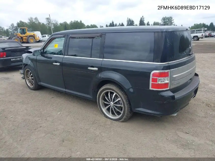 2014 Ford Flex Limited VIN: 2FMHK6D89EBD17129 Lot: 42195301