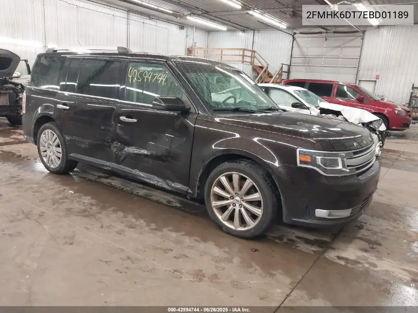 2014 Ford Flex Limited VIN: 2FMHK6DT7EBD01189 Lot: 42594744