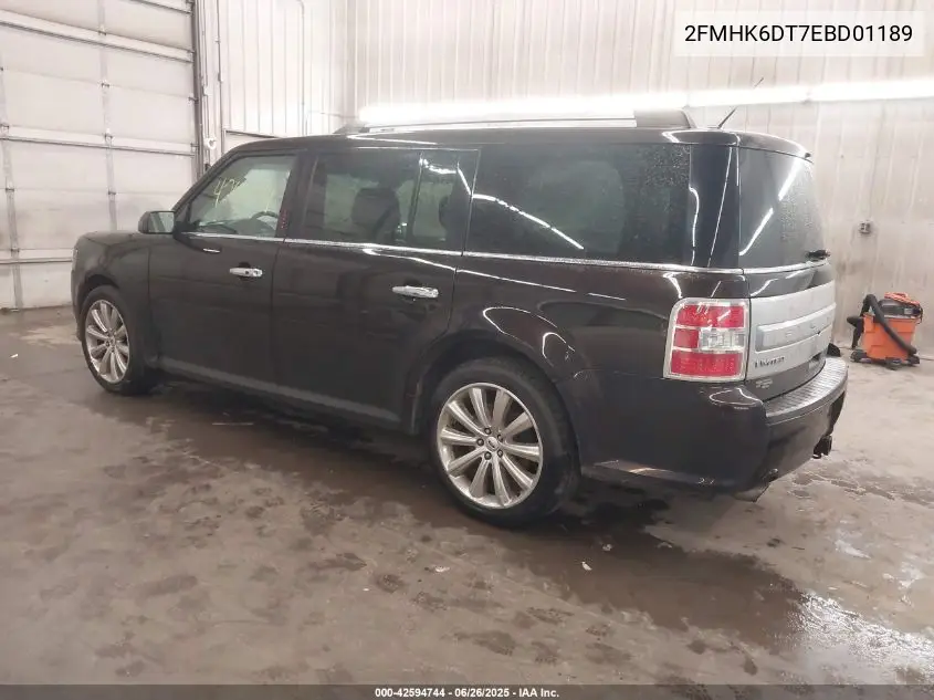 2014 Ford Flex Limited VIN: 2FMHK6DT7EBD01189 Lot: 42594744