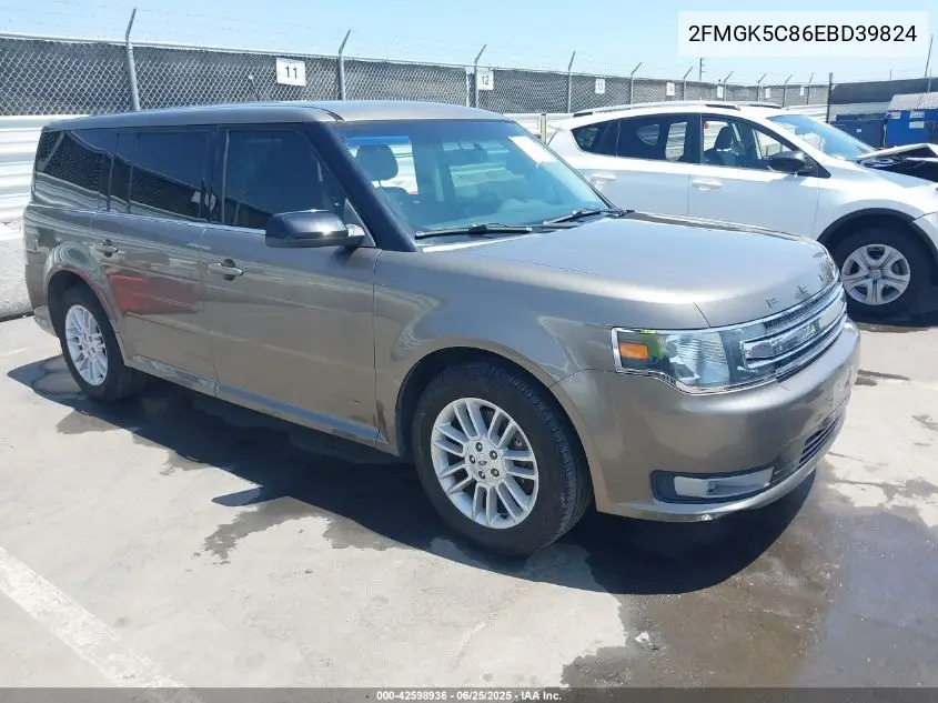 2014 Ford Flex Sel VIN: 2FMGK5C86EBD39824 Lot: 42598936