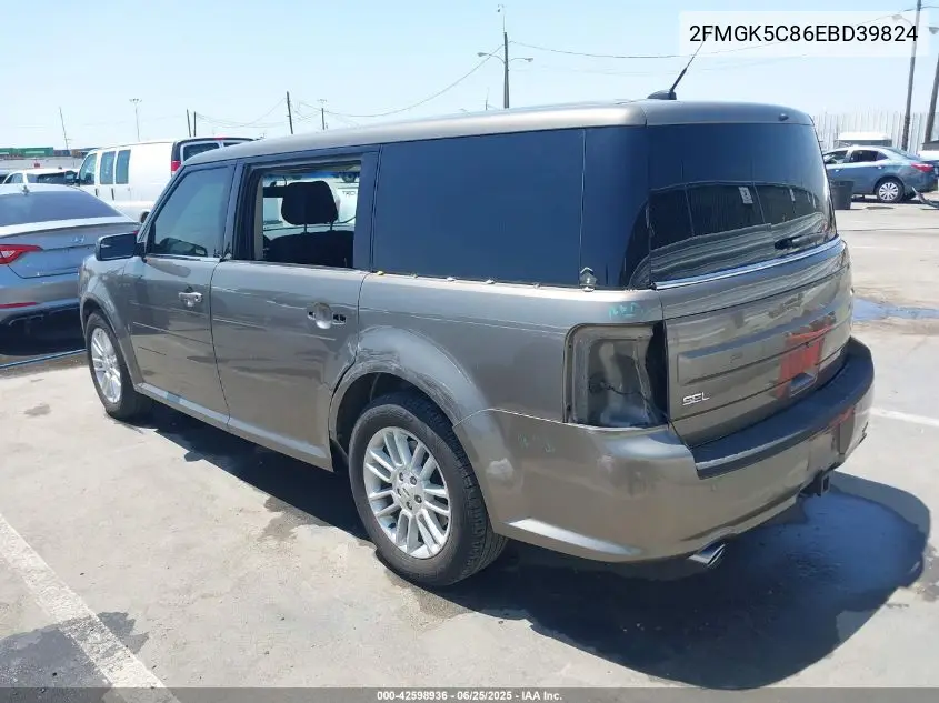 2014 Ford Flex Sel VIN: 2FMGK5C86EBD39824 Lot: 42598936