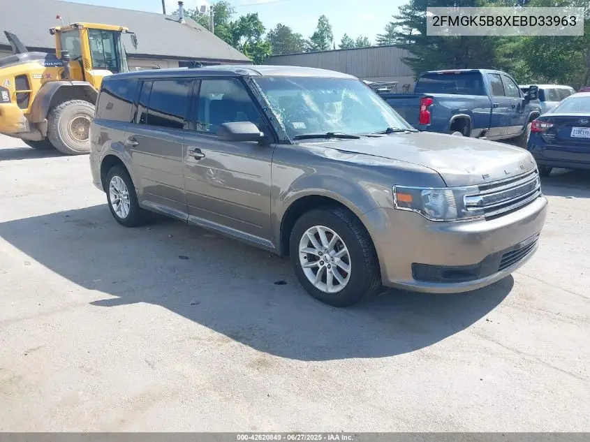 2014 Ford Flex Se VIN: 2FMGK5B8XEBD33963 Lot: 42620849