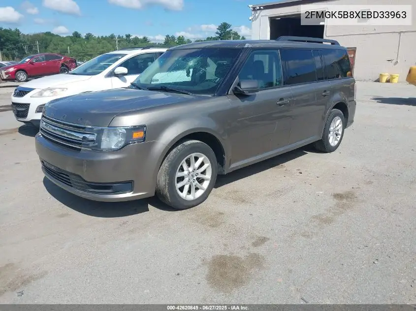 2014 Ford Flex Se VIN: 2FMGK5B8XEBD33963 Lot: 42620849