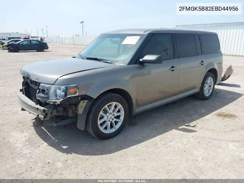 2014 Ford Flex Se VIN: 2FMGK5B82EBD44956 Lot: 42747550