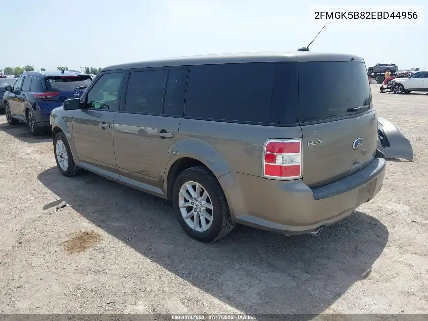 2014 Ford Flex Se VIN: 2FMGK5B82EBD44956 Lot: 42747550